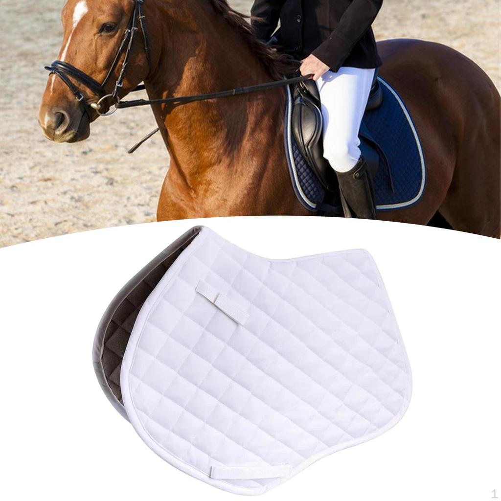 Horse Saddle Pad Dressage Lightweight Riding Protect Thighs Anti Slip Shock Absorbing Sports