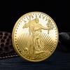 Replica Coin, 1pc American Eagle Golden Plated Coin, Walking Liberty , 1 Oz Replica Toy Souvenirs And Gifts Challenge Coin R