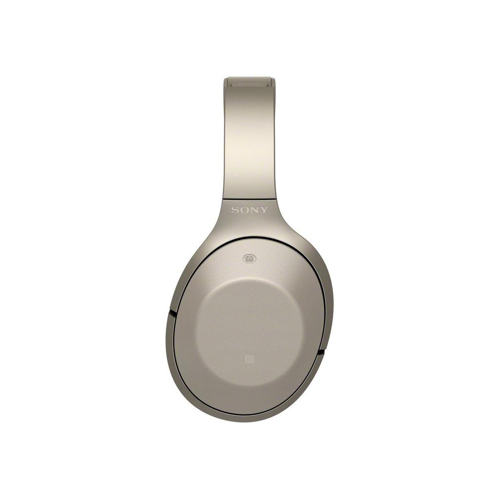 Sony Kabellos mit Grau Beige MDR-1000X Kopfhörer mit Geräuschunterdrückung Bluetooth/Hi-Res-kompatibel, Mikrofon,