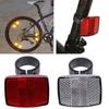 2 Pack Front & Rear Bike Bicycle Reflector Set Red White Fixings Mounting Bracket Warning Light Safety Lens Bicycle Accessorie