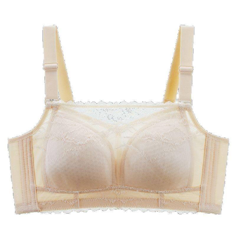 Spring and Summer Anti-light Tube Top, Large Breasts Show Small Gathering, No Steel Ring Bra, Ventilation Hole, Anti-sagging, External Expansion