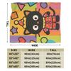 Cute Chococats Blanket Black Cat Warm Soft Street Trend Plush Bedding Throws For Kids Living Room Flannel Bedspread Bed Cover