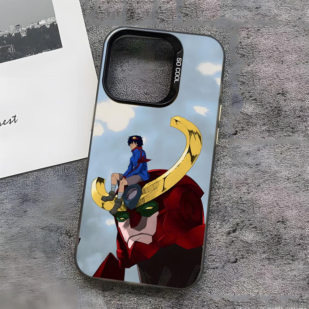 Gurren L-Lagann Phone Case For IPhone17 Air 16 15 14 Plus 13 12 11 Pro 7 8 XS Max XR Silver Black Bumper Case