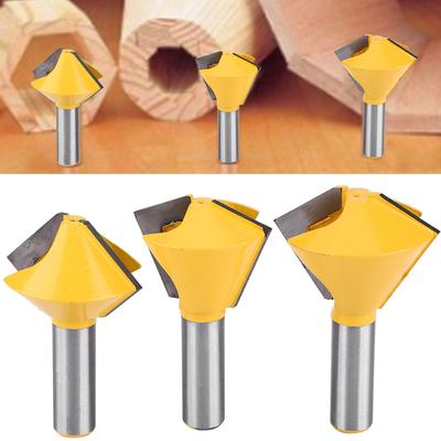 Trimming Router Bit Woodworking Router Bit Set 1/2" Shank Bird's Mouth Glue Joint Router Bit Woodworking Milling Cutter
