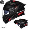 Orz Motorcycle Modular Helmet Dual Visor With Spoiler Full Face Open Men Women All Season Bluetooth Ready