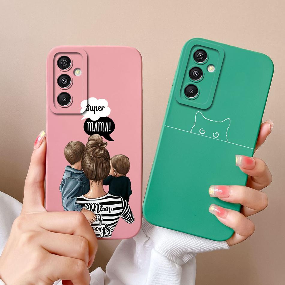 Cute Case For Samsung Galaxy A15 Funny Full Protection Soft Liquid Silicone Anti Choc Phone Cover For Samsung A15 A 15 Fundas