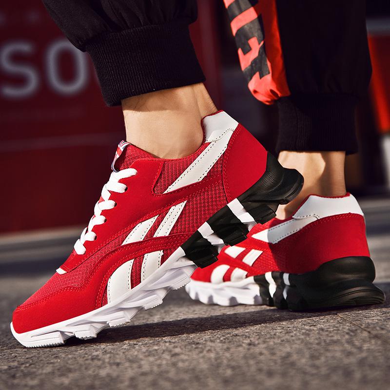 Men Sports Running Shoes Marathon Cushion Breathable Lightweight Mens Outdoor Hiking Athletic Nonskid Blade Sneakers Jogging