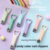 Candy Color Love Heart Shape Nail Clippers Simple Solid Color Portable Nail Clippers Girls Manicure Clippers Nail Art Tools