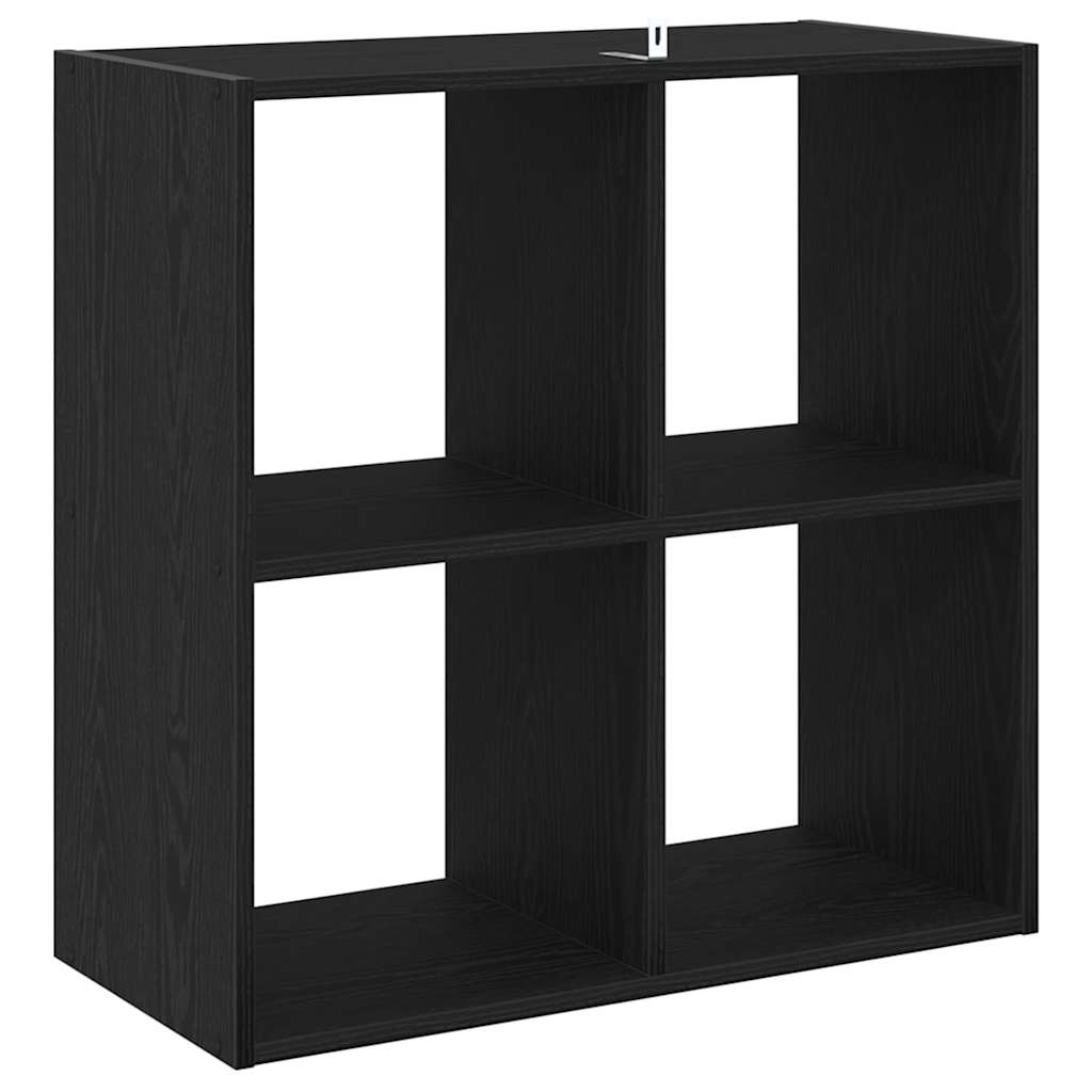 Bookshelf Black Oak Effect 68.5 x 32 x 68.5 cm