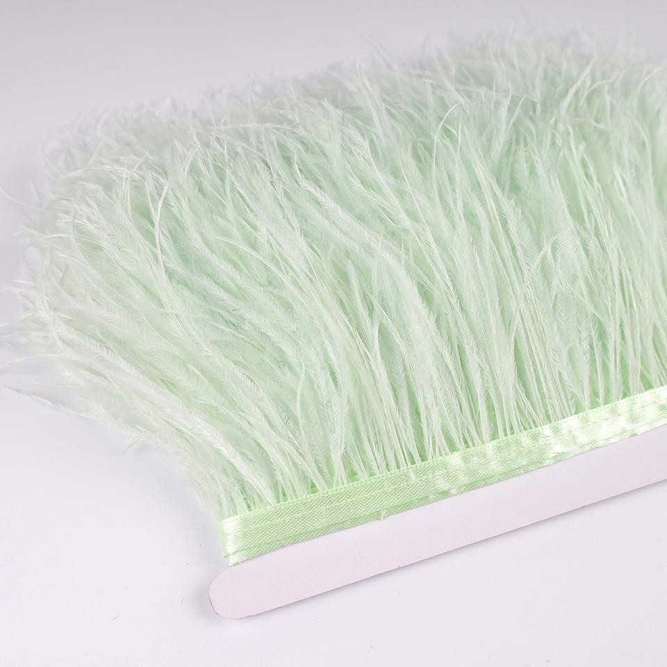 Ostrich Feathers Trim 13-18 CM Plumes on Ribbon Selvage For DIY Wedding Sewing in Dress Decoration Crafts Accessories Wholesale
