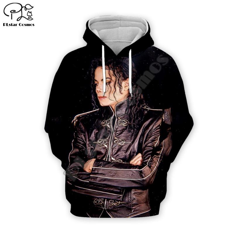 Yeni Moda Pop Şarkıcı Efsane Müzisyen Michael Jackson Vintage Retro Eşofman Takımı 3D Baskı Unisex Kazak Günlük Ceket Kapüşonlu Sweatshirtler Q21