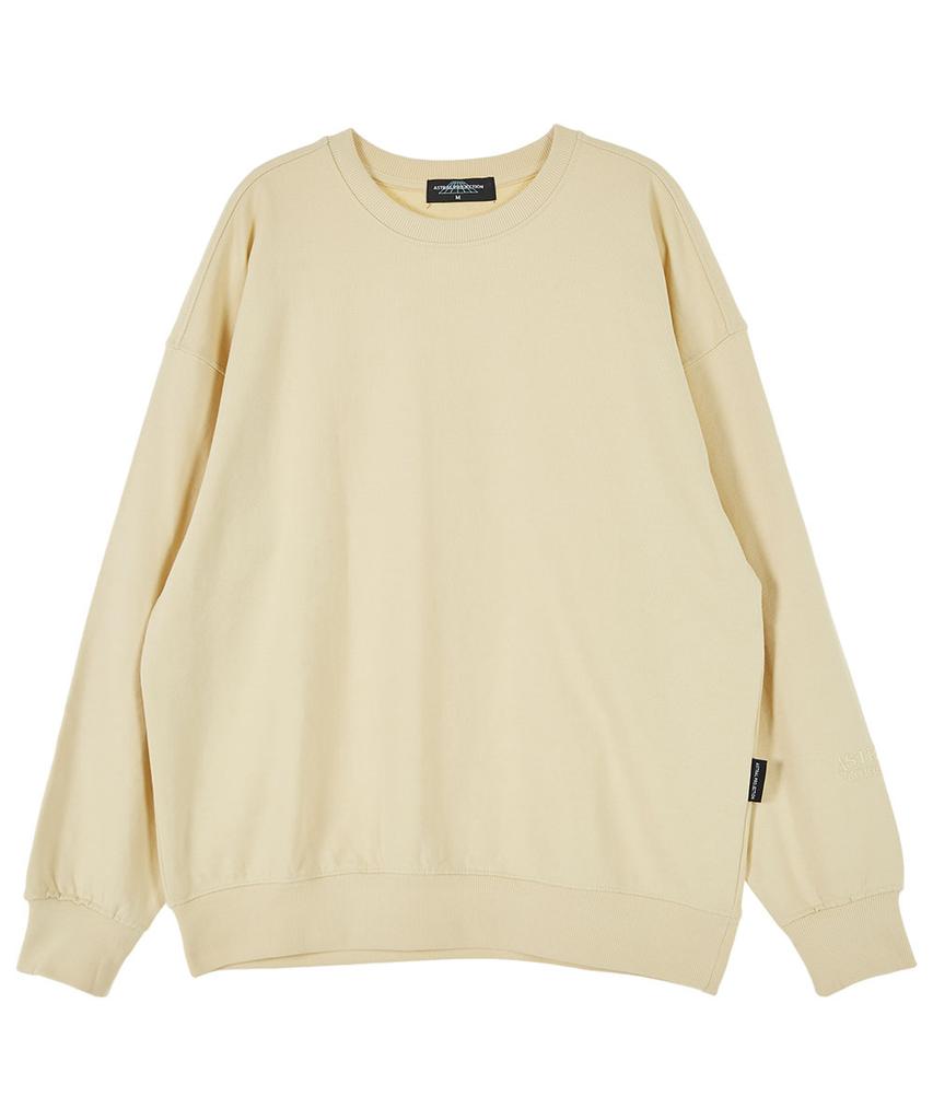 ASTRAL PROJECTION Basic Oversized Drop Shoulder Sweatshirt_Butter
