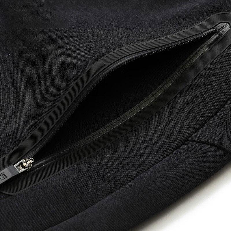 FILA Solid Color Knitted Straight Leg Casual Pants Men bottoms Black F51M247602A-BK