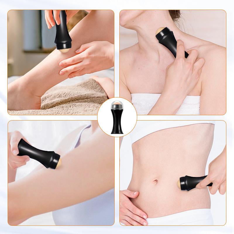 Face Oil Absorbing Roller Natural Volcanic Stone Facial Pore Cleaning Oil Removing Massage Body Stick Makeup Face Skin Care Too