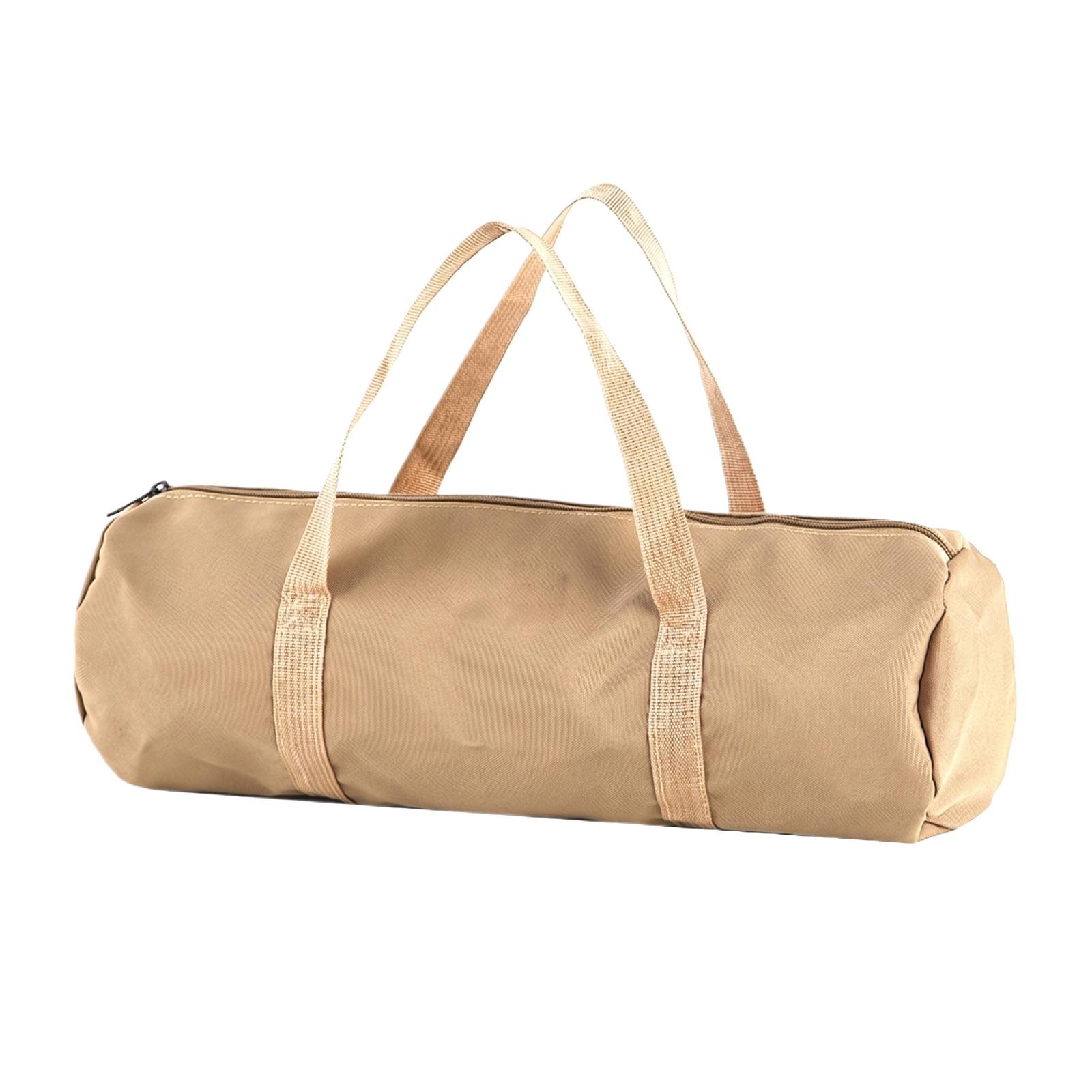 

Outdoor Camping Stake Storage Bag Heavy Duty Portable Cylinder Carrying Case with Dual Handles for Tent Pegs and Camping Accessories one size хакі