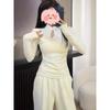 Spring 2025 Women's Slim Fit Long Sleeve Chinese High Neck Frog Button Top
