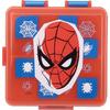 Tataway Lunchbox aus Kunststoff für Kinder Marvel Spiderman Rot mit mehreren Fächern