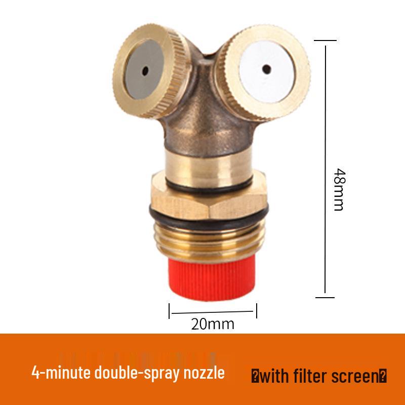 All-Copper Atomizing Nozzle for Dust Control and Cooling in Construction Sites and Agriculture