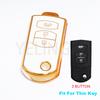 New 2 3 Button Car Folding TPU Key Case Cover Shell Fob For Mazda 2 3 5 6 CX7 CX9 RX8 MX5 MPV Car Key Protection Accessories