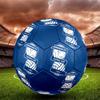 Pallone da calcioBirmingham logo stampato Taglia 5, Cucito a macchina in PVC, Resistente e ad alto rimbalzo, Adatto a tutte le età, Merchandising per tifosi, per partite e uso all'aperto.