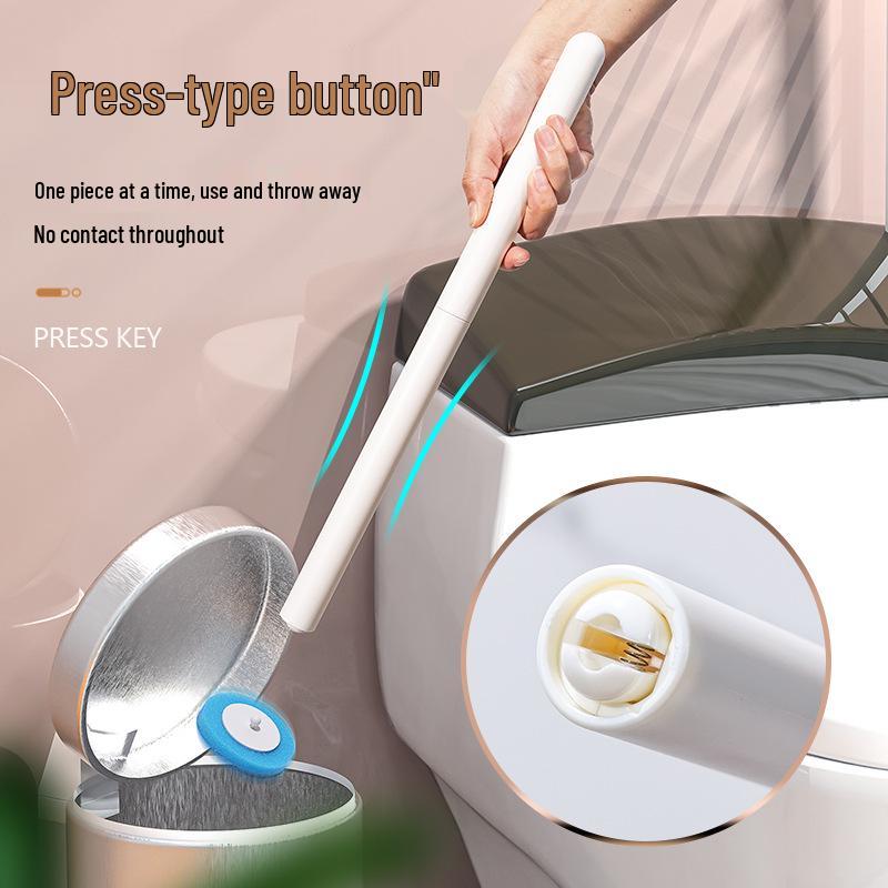 Wall-Mounted Disposable Toilet Brush for Efficient Bathroom Cleaning 2024