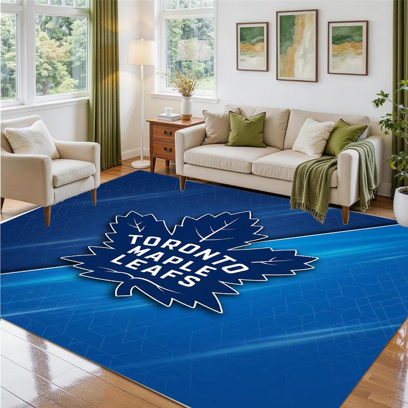 Toronto Maple Leafs Design Kristalfluweel Tapijt Zacht Decoratief Mat voor Slaapkamer Entree