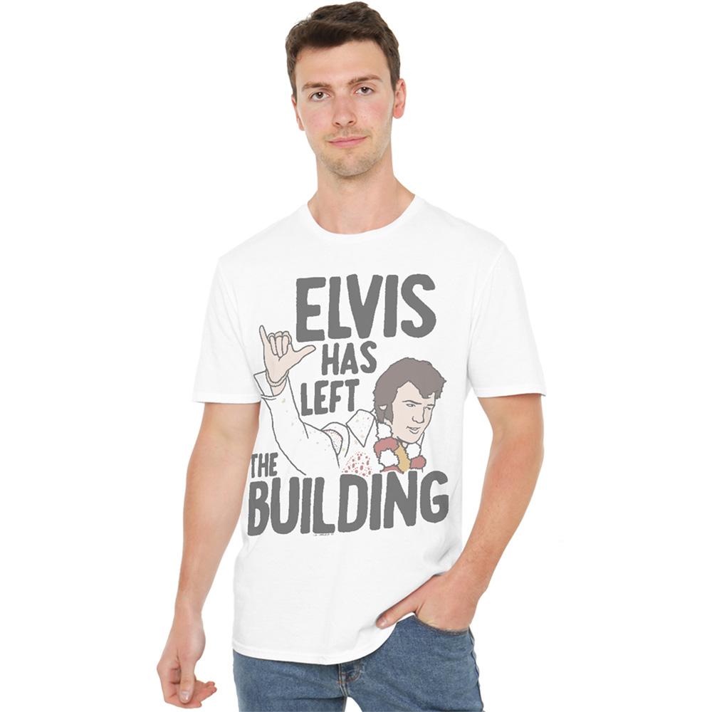 Elvis Presley Unisex Adult Elvis Has Left The Building T-Shirt