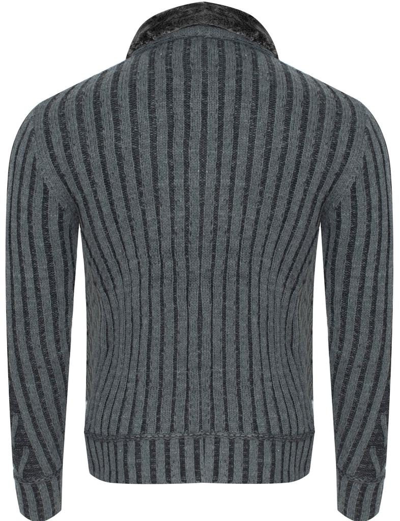 Men's Turtleneck Sweater - 590 Dark Gray XL
