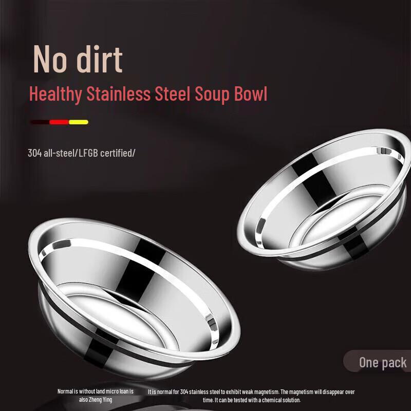 304 Stainless Steel Soup & Mixing Bowl