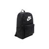 Nike Heritage Basic Logo Solid Color Student Portable Polyester 15 Inch Laptop Backpack Unisex Backpack Black DC4244-010
