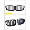 For BMW E81 E87 E82 E88 128I 130I 135I Selected 07-11 Car Glossy Black Grill Front Kidney Grille Dual Slats Double Line Grills