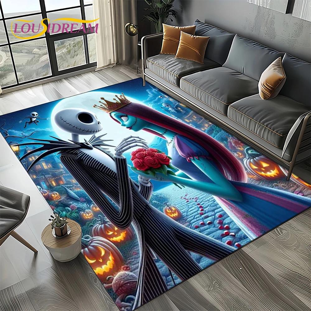 The Nightmare Before Christmas Cartoon Carpet Rug for Bedroom Living Room Home Sofa Decoration,kids Large Decor Floor Mat Gift
