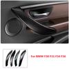 Car Styling Carbon Fiber Pattern Window Glass Lift Button Panel Decorative Sticker for BMW 3/4 Series F30 F31 F34