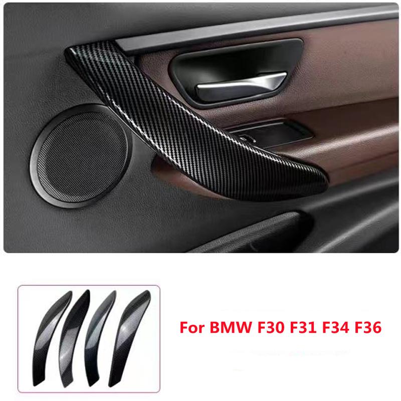 Styling auta vzor karbonových vláken panel tlačítka zvedání skla okna dekorativní nálepka pro BMW řady 3/4 F30 F31 F34