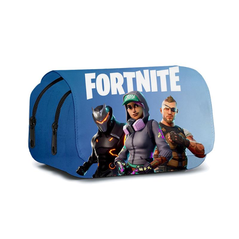 Astuccio Doppio per Matite Periferica Attività Fortnite Astuccio per Matite Anime Materiale Scolastico Primaria e Secondaria Cancelleria Studente Bo