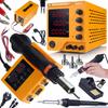 AmpRush RARES-3210 32V 10A Laboratory Power Supply + 2-in-1 Soldering Station (Hot-Air and 900M) Orange Husky OH660 Electric S Series