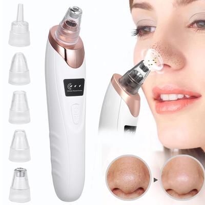 5 In 1 Blackhead Remover Electric Blackhead Suction Device LCD Display with 5 Pimple Zit Comedone