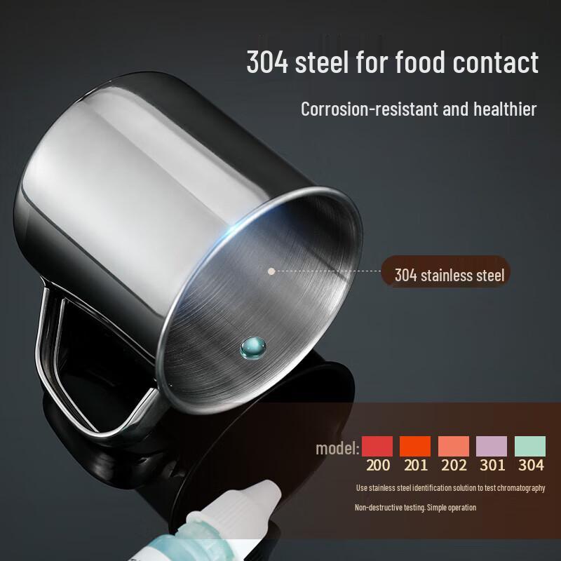 Portable Stainless Steel Travel Mug with Handle