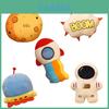 Space Explorer Rocket Ship Plush Toy Pillow Cushion