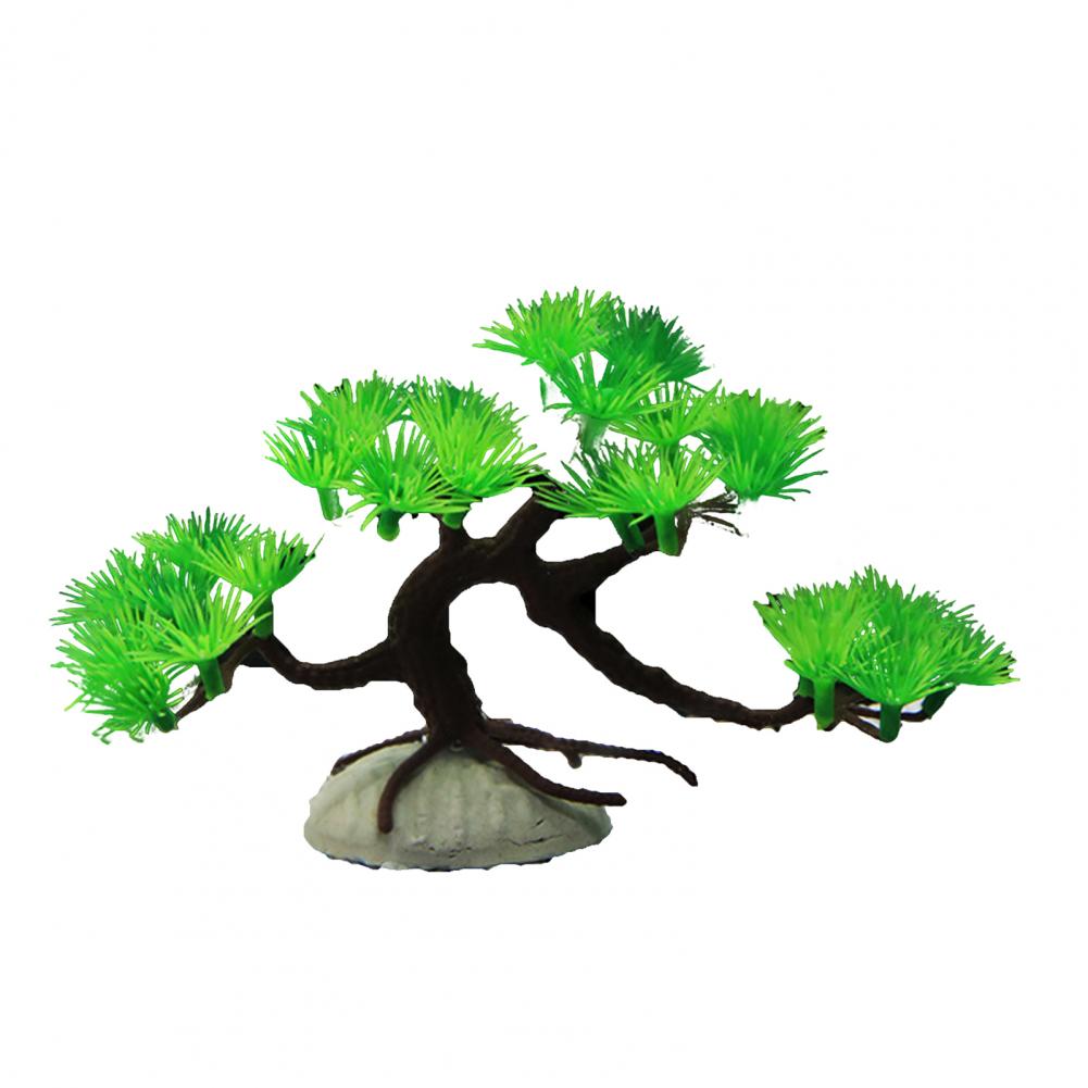 Ornamental Harmless Fish Tank Landscaping Simulation Plant Non-fading Eco-friendly Simulation Pine Tree Home Supply