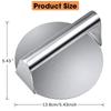 Household Stainless Steel 304 Burger Press Square and Round Meat Presser Meat Pressing Tool Burger Patty Press Plate 4