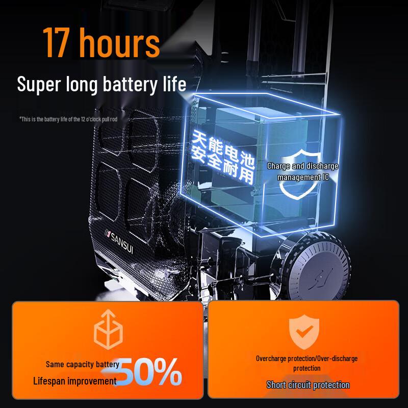 SANSUI A12 Portable Outdoor KTV Trolley Speaker