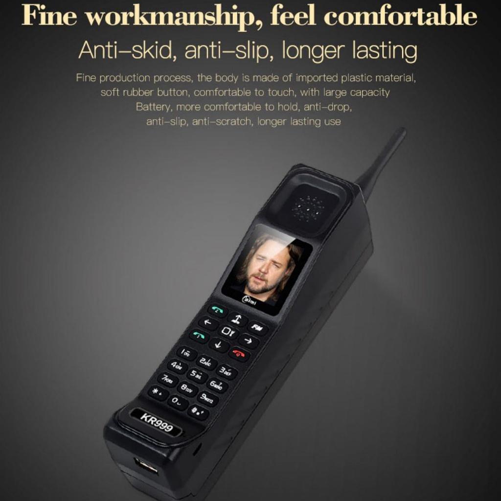 Telefon mobil nou KR999 4G Retro Big Brother 1,77 inci MTK Butoane mari Dual SIM Dual Standby Telefon mobil Suport Bluetooth WIFI Radio FM