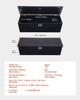 VEVOR Heavy Duty Aluminum Truck Bed Tool Box, Diamond Plate Tool Box with Side Handle and Lock Keys, Storage Toolbox Chest Organizer for Trailer