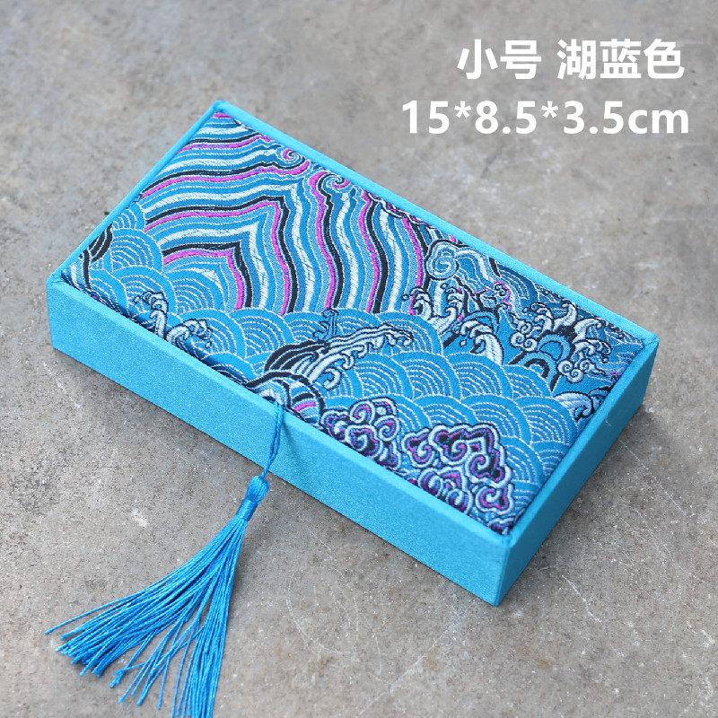 Chinese Style Rectangular Exquisite Tassel Brocade Box Gift Wrapping Available in Multiple Colors and Sizes Protect Your Jewelry