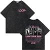 Vintage Washed Ed Sheeran Loop Tour 2026 T Shirt Fashion Hip Hop Short Sleeve T-shirts Men Women Clothing Casual Cotton T-shirt