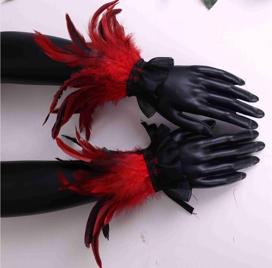Kleiderdekoration, Handaccessoires, Chiffongarn, Federarmbänder und Ärmel, Party- und Tanzverkleidung, Vielseitige Handschuhaccessoires