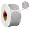 300pcs/roll Exquisite Silver Shiny Dot Heart Shaped Stickers Seal Labels for Gift Package Glitter Card Handmade Decoration