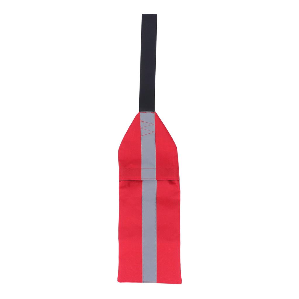 Kayak Safety Flag Multipurpose Oxford Cloth Towing Canoe Red Warning Flag With Reflective Strip for