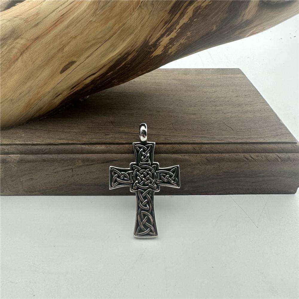 Cross Necklace 316L Stainless Steel Jewelry Punk Biker Band Party Vikings Pendant